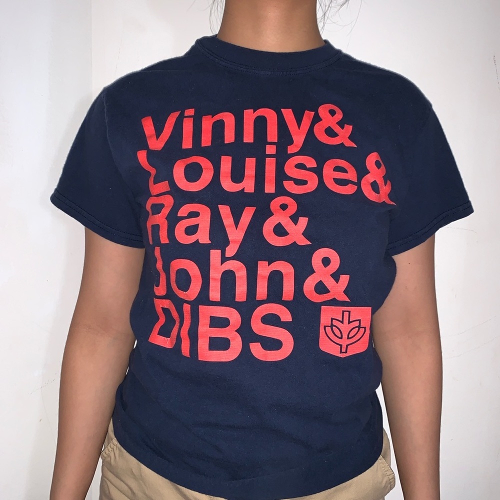 DePaul University Dark Blue Short Sleeve T Shirt Size Small Vinny Louise Ray Dib